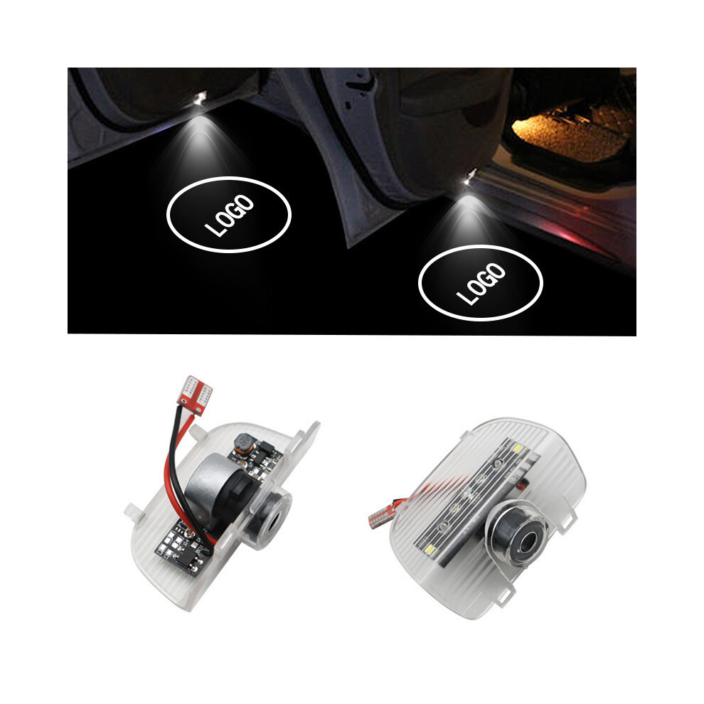 2X Led Car Door Welcome Lamp 3D Laser Ghost Shadow Projector For Light 8902774171561