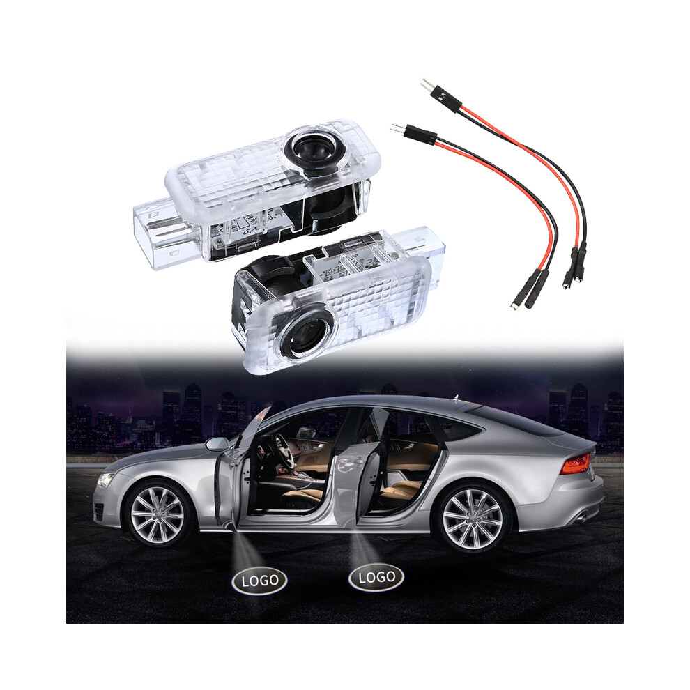 2Pcs Car Led Door Logo Welcome Lamp For Audi A5 A6l C5 A4l B5 B6 Light 8902774171653