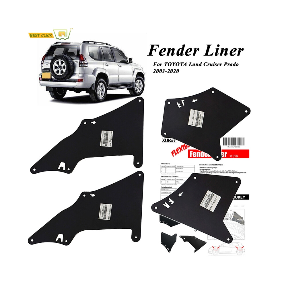 Mud Flaps For Toyota Land Cruiser Prado 03-20 Splash Guards Mudflaps Fender 8902774230237