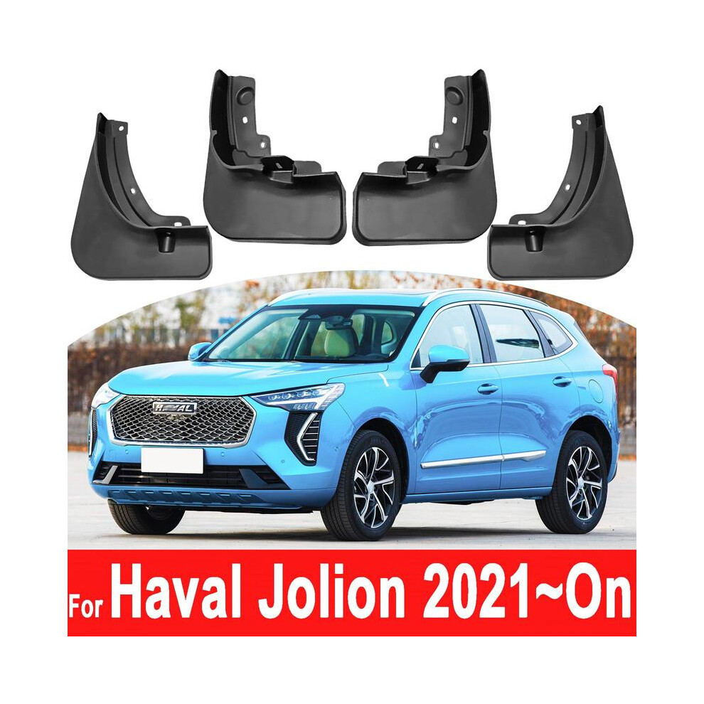 4X/Set Molded For Haval Jolion 2021 2022 Mudflaps Fenders Mudguard Mud Black 8902774230503