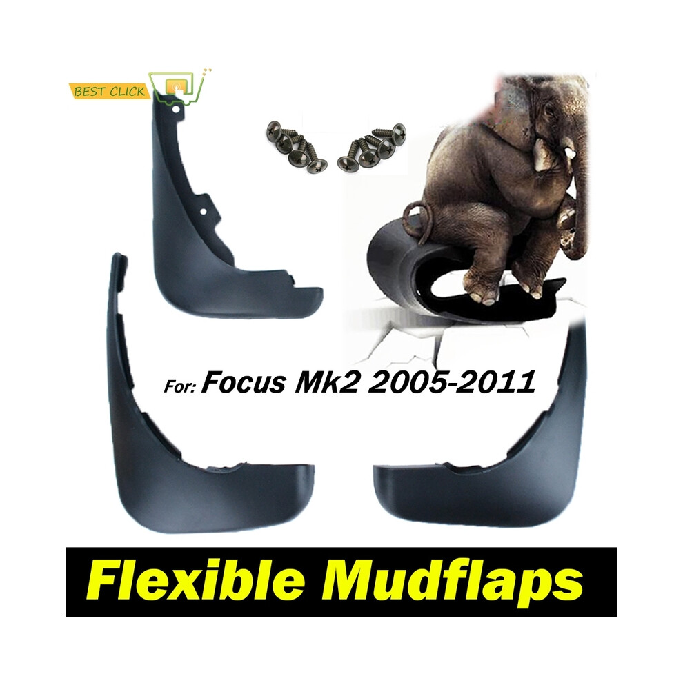 For Ford Focus 2 Mk2 Mk2.5 Saloon Sedan 2005 - 2011 Mudflaps Mud Flap 8902774230626