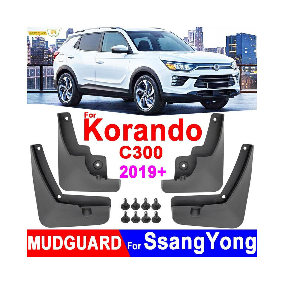 Car Mudguards For Ssangyong Ssang Yong Korando C300 2019 2020 2021 Front 8902774230763