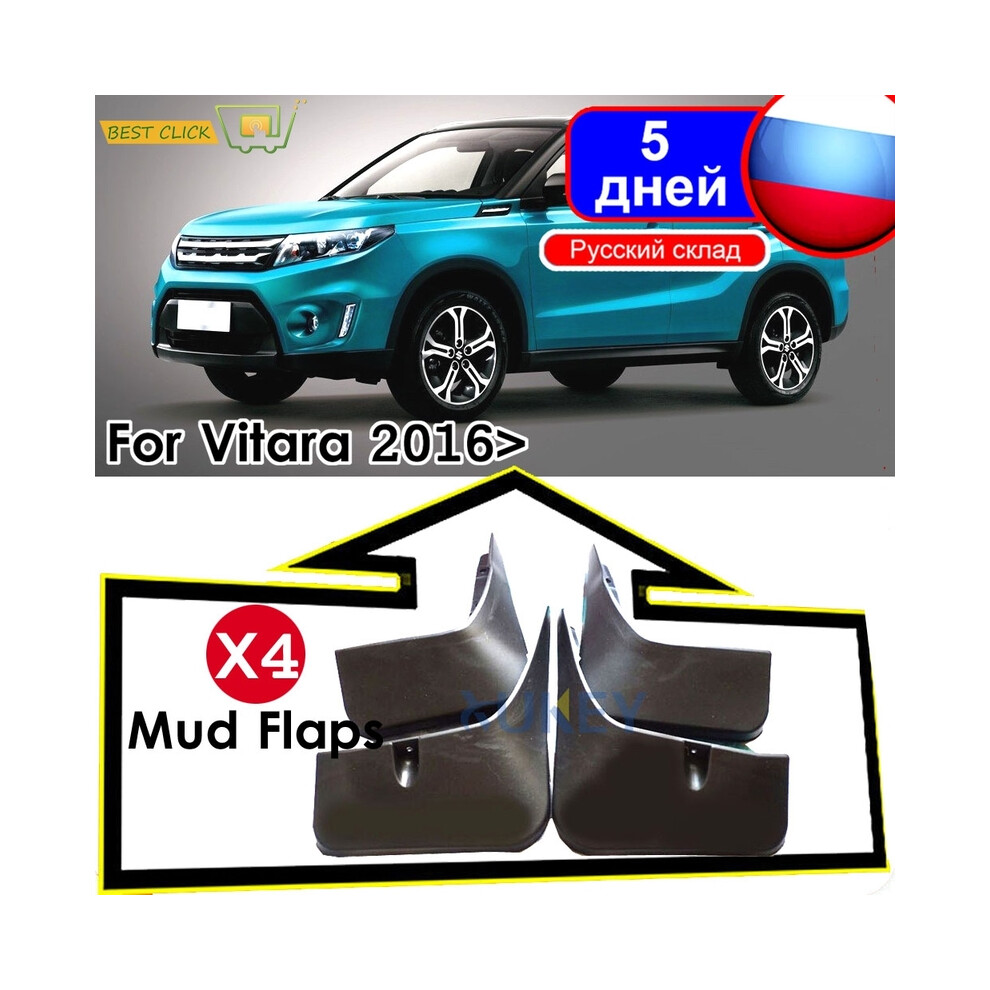 Car Mud Flaps For Suzuki Vitara / Edcudo 2016 2017 2018 2019 Mudflaps 8902774231197
