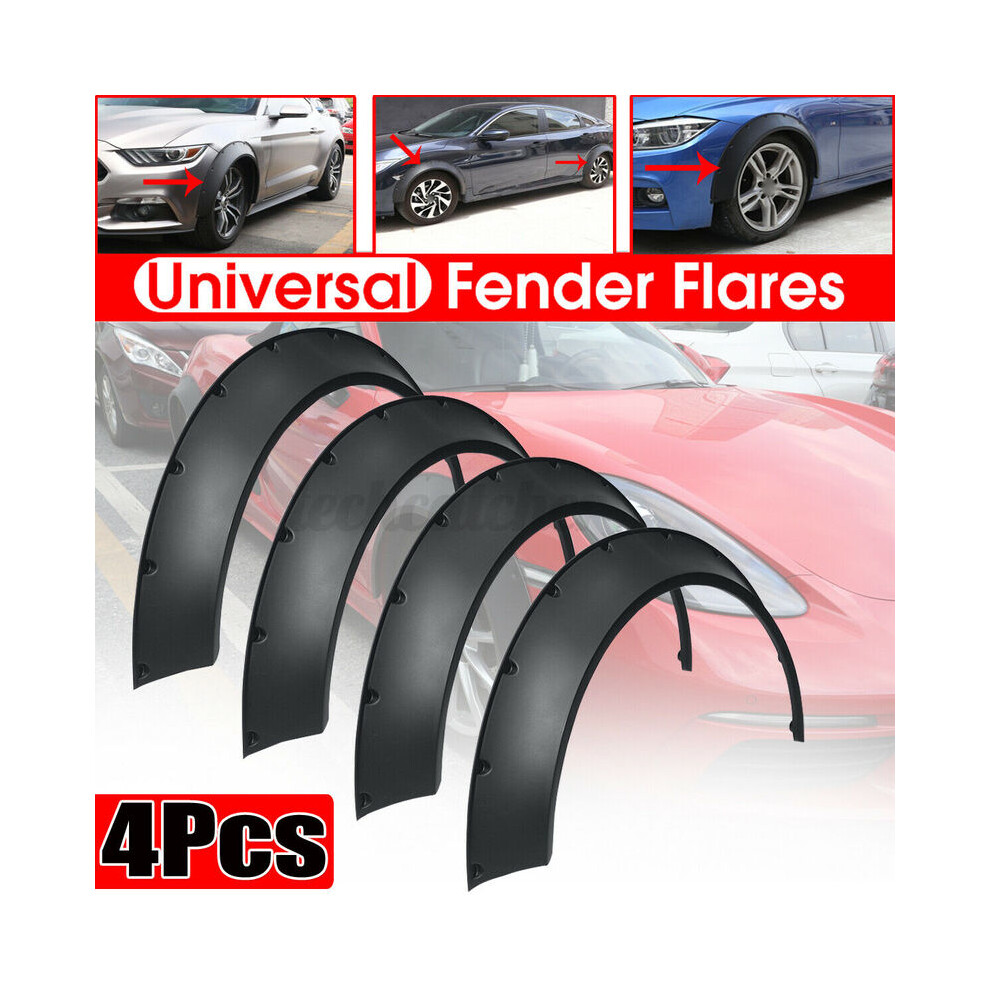 4Pcs 3.1/80Mm Universal Flexible Car Fender Flares Extra Wide Body Wheel 8902774231302