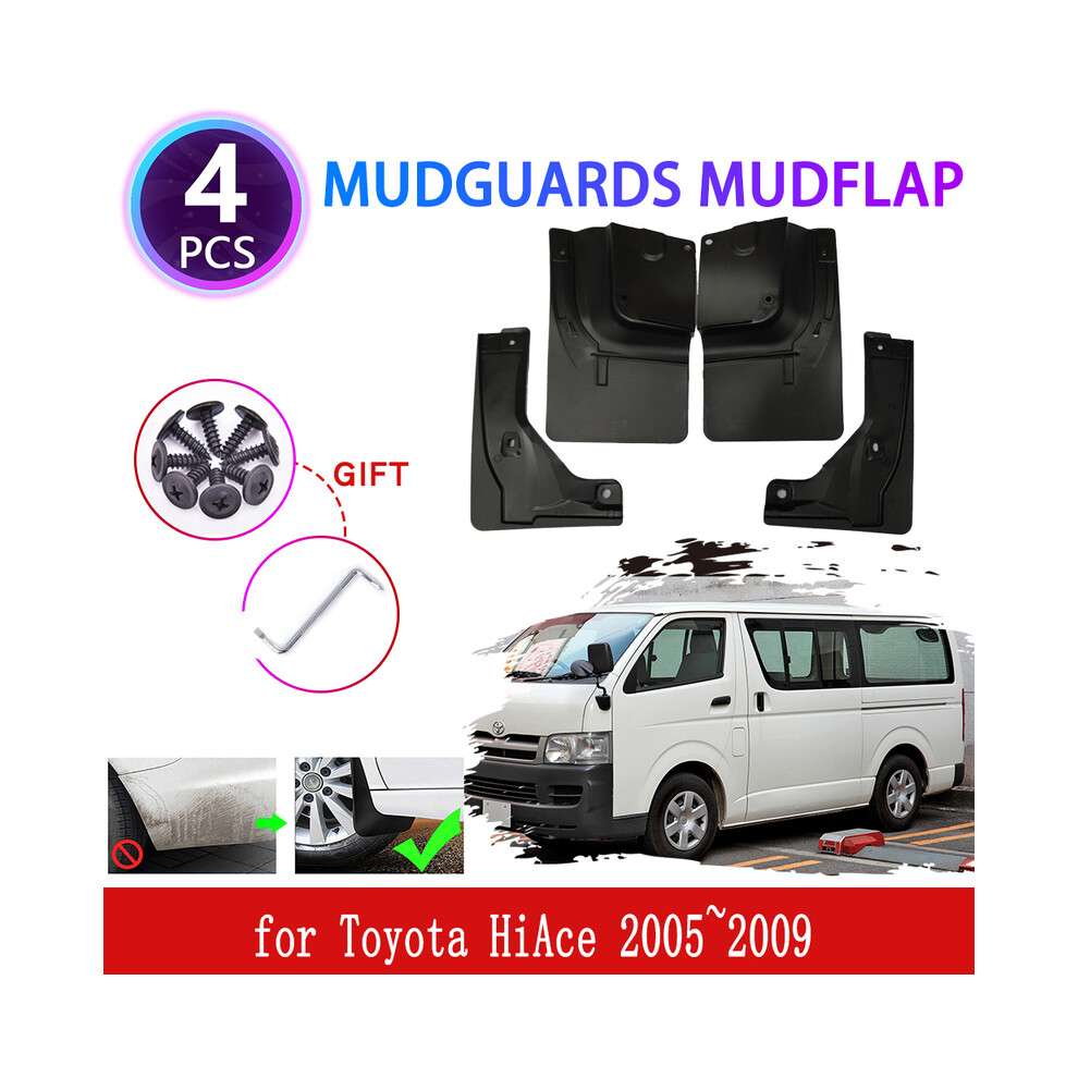Mudguards For Toyota Hiace 2005~2009 2006 2007 2008 Mudflaps Fender Flares 8902774231364