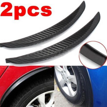 1Pair 24.5cm Soft PVC Fender Flares Arch Wheel Eyebrow Guard Kit for Car