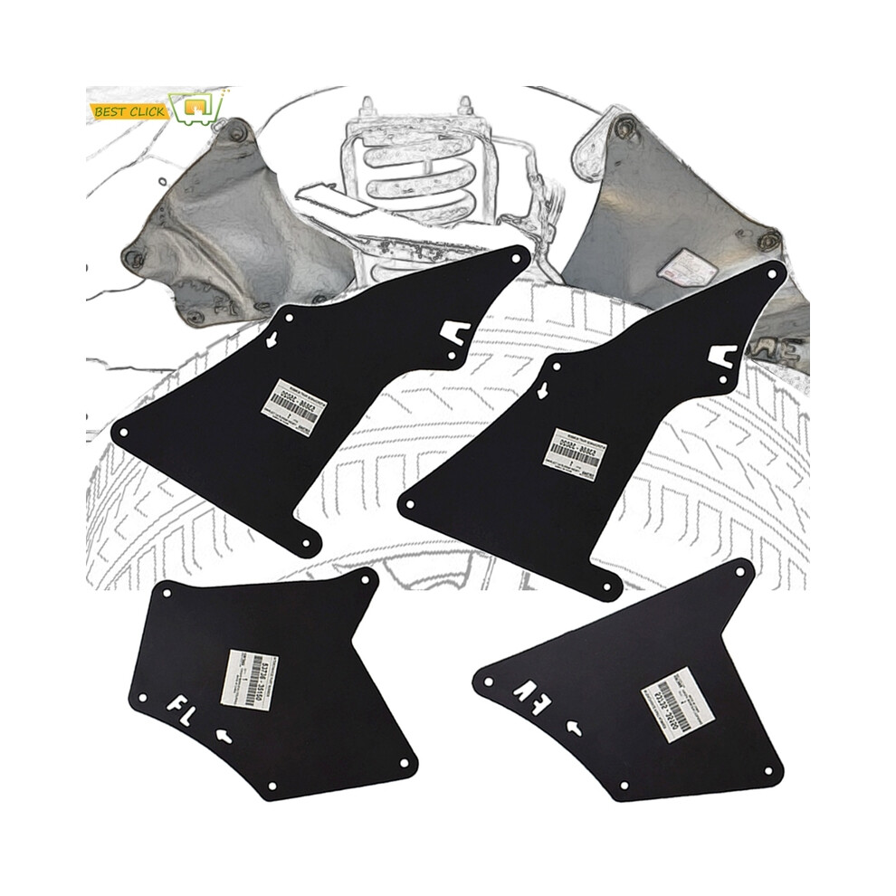 Front Rear Car Mud Flaps Fender Liners For Toyota Land Cruiser Prado 2003-2020 8902774232569