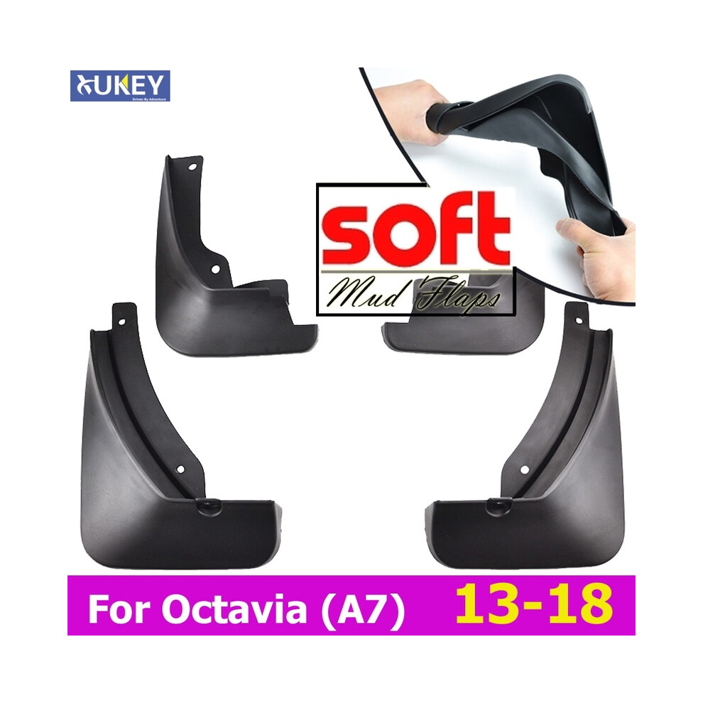Set Molded Car Mud Flaps For Skoda Octavia A7 5E 2013-2018 Mudflaps Splash 8902774232798
