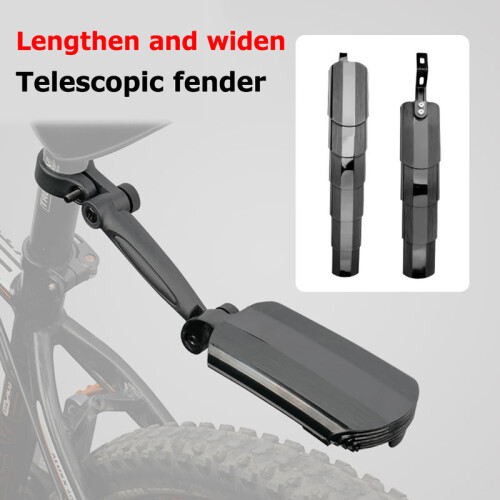 2pcs Universal Telescopic Front Rear Mudguard  Adjustable Mountain Road 2