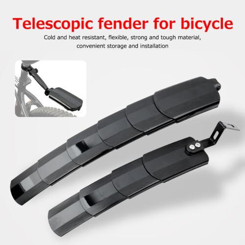 2pcs Universal Telescopic Front Rear Mudguard  Adjustable Mountain Road 1
