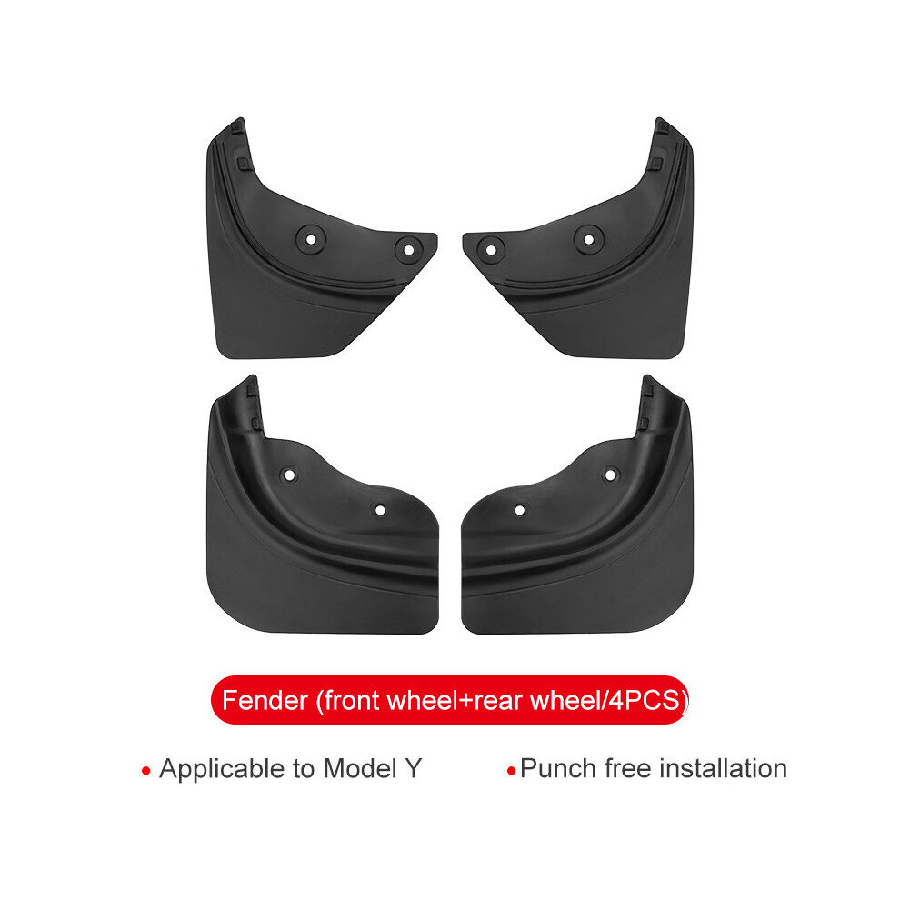 For Tesla Model Y 2020-2022 Soft Tpe Mudflaps Upgrade New Pp+Tpe Car Wheel 8902774234044