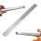 Guitar Neck Notched Straight Edge Luthiers Tool with String Action Ruler 4