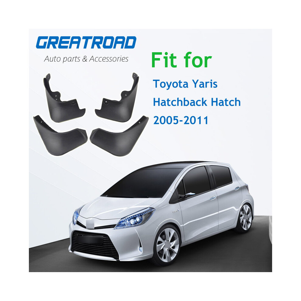 Mud Flaps For Toyota Yaris Hatchback Hatch 2005-2011 Vitz Daihatsu Charade 8902774234389