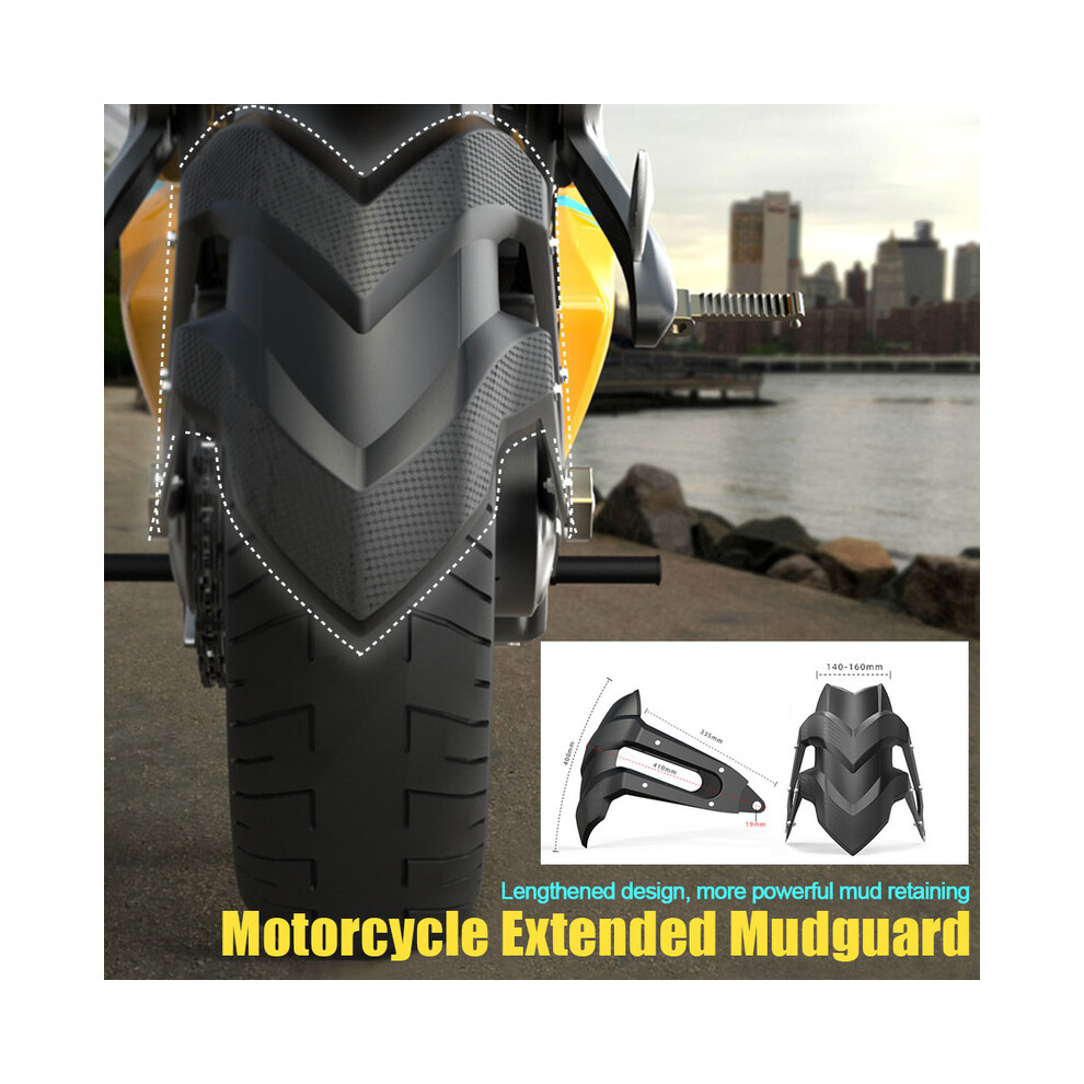 Universal Motorcycle Rear Fender Wheel Cover Mudguard Bracket Fender Splash 8902774232842