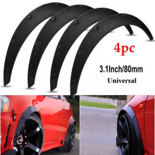 4Pcs 3.1/80mm Universal Flexible Car Fender Flares Extra Wide Body Wheel