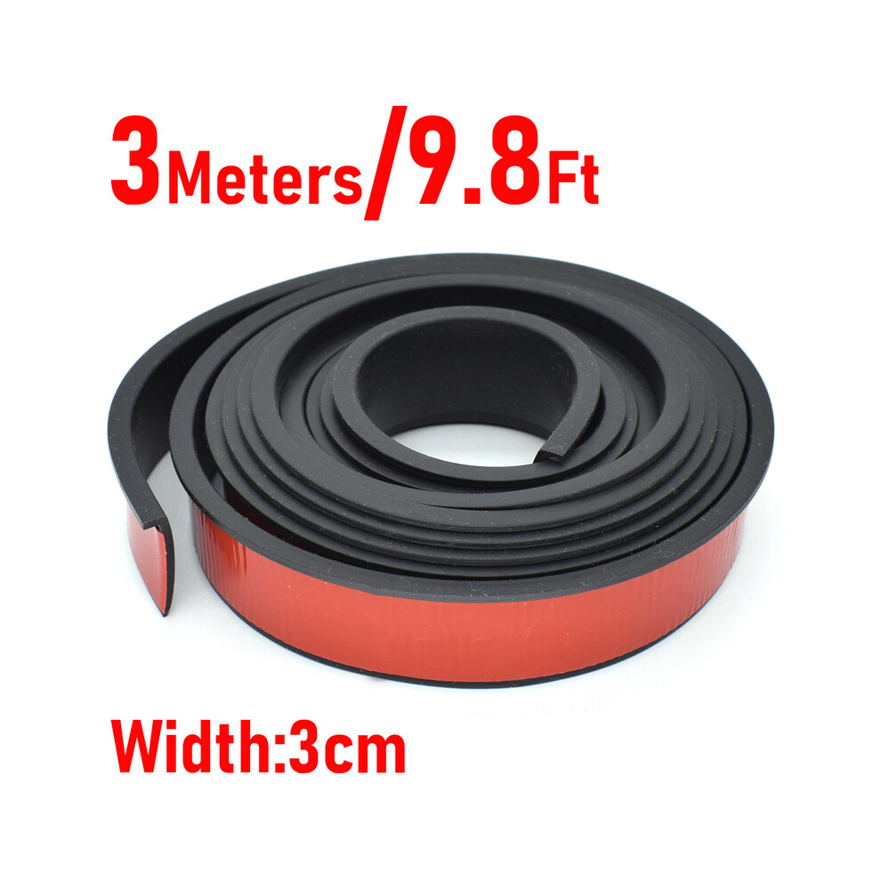 3 Meter Car Fender Flare Wheel Eyebrow Protector Arch Wing Expander Moulding 8902774235126