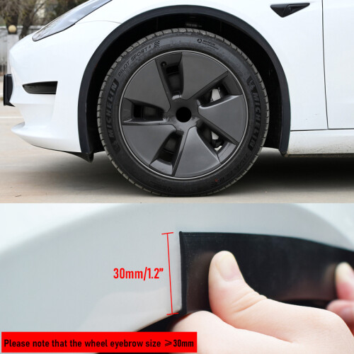 Car Fender Flare Wheel Arch Wing Expander Eyebrow Protector Auto Mudguard 1