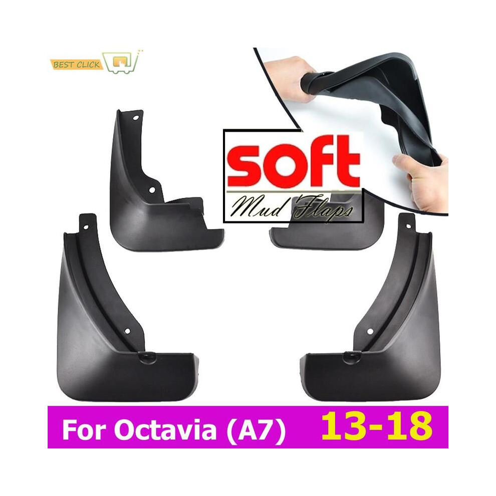 Front Rear Car Mud Flaps For Skoda Octavia A7 5E 2013 2014 2015 2016 2017 8902774235331