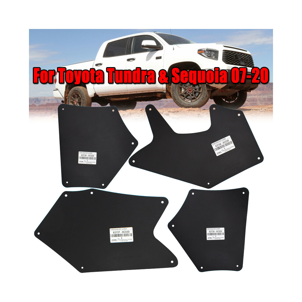 For Toyota Tundra Xk50 Sequoia Xk60 2007-2020 Mud Flaps Splash Guards 8902774235614
