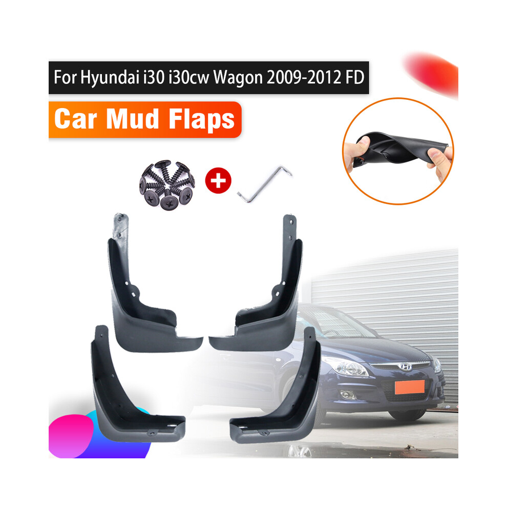4X Mud Flaps For Hyundai I30 I30cw Wagon 2009 2010 2011 2012 Fd Mudguards 8902774235676