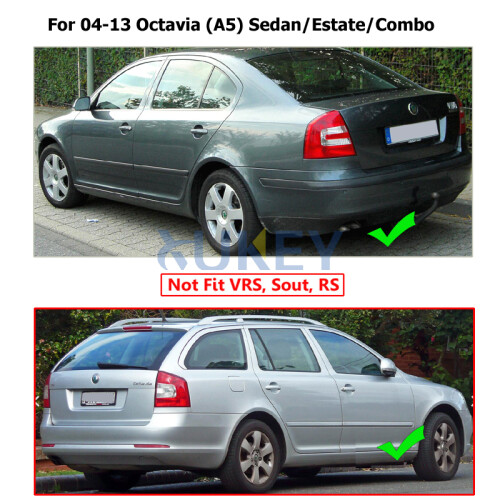 Car Mud Flaps For Skoda Octavia A5 2004-2012 4Dr Mudflaps Splash Guards 2