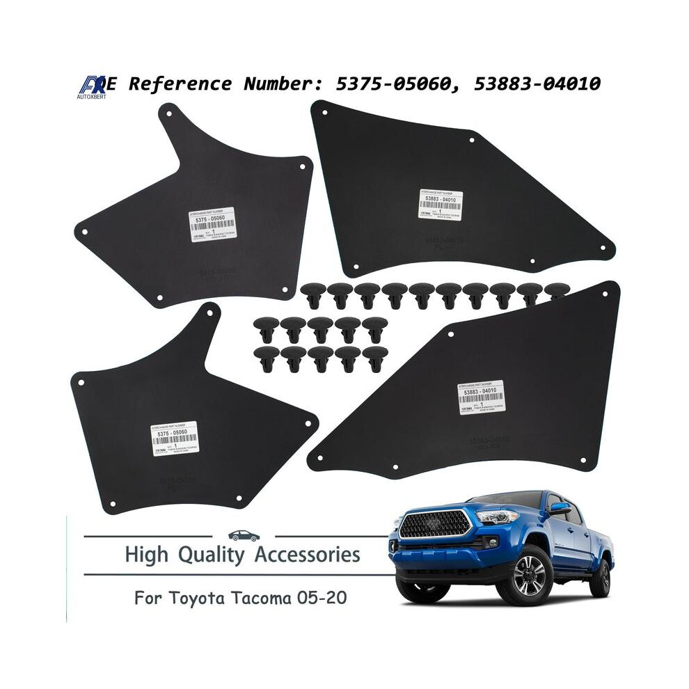 Fender Liners Splash Shield For Toyota Tacoma 2005-2020 Apron Seal Mud 8902774235881