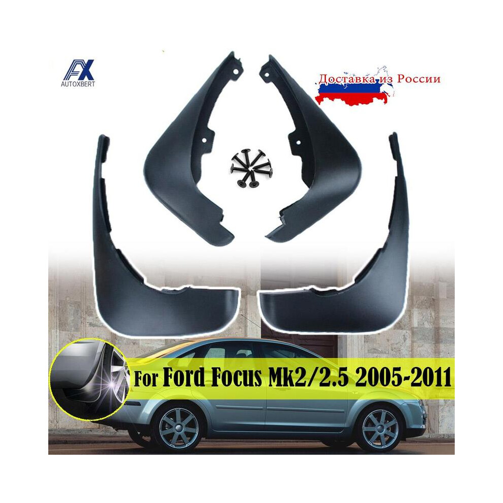 Mudflaps Fit For Ford Focus 2 Mk2 Mk2.5 Saloon Sedan 2005-2011 Mud Flap 8902774235959