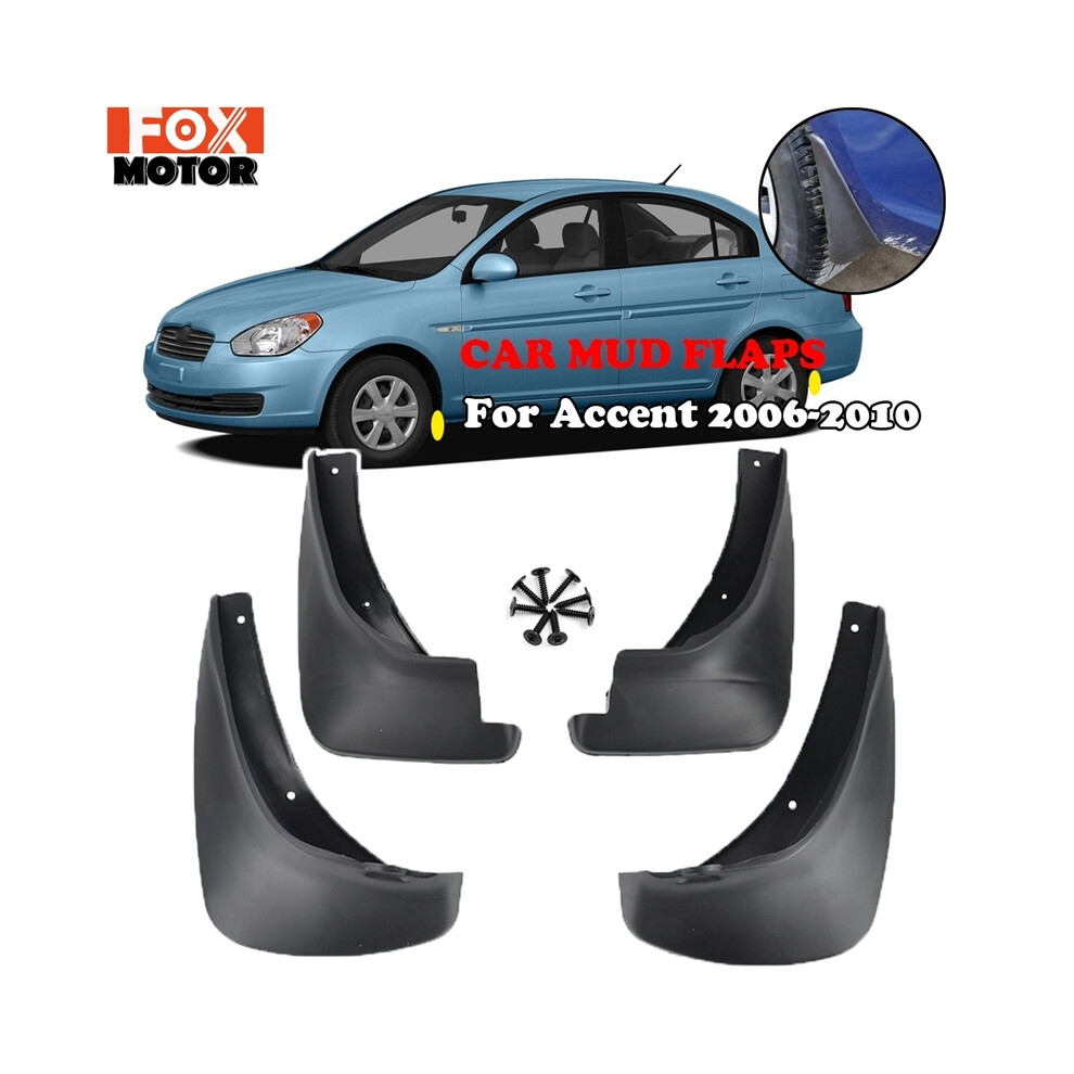 Mud Flaps For Hyundai Accent 2006 2007 2008 2009 2010 Splash Guards Mudguards 8902774236383