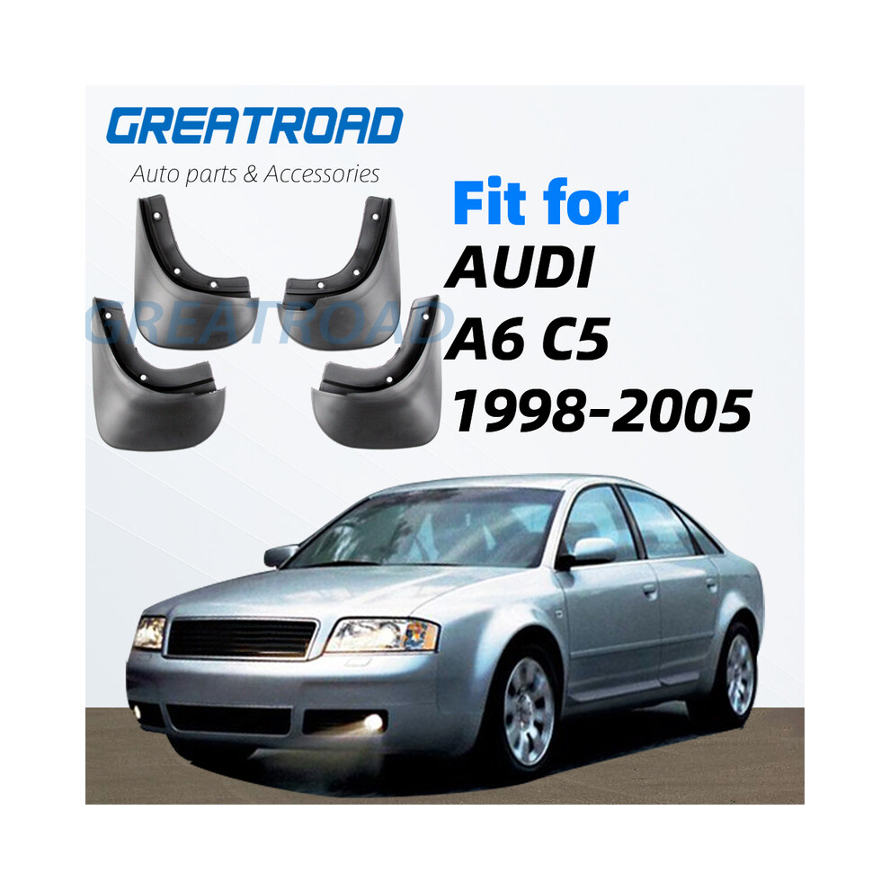 Mud Flaps For Audi A6 C5 Sedan 1998~2005 2004 2003 2002 2001 2000 1999 8902774236413