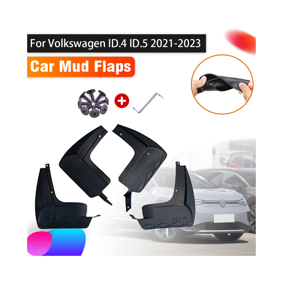 4X Mud Flaps For Volkswagen Id.4 Id.5 Vw Id4 Id 4 2021 2022 2023 Auto 8902774236734