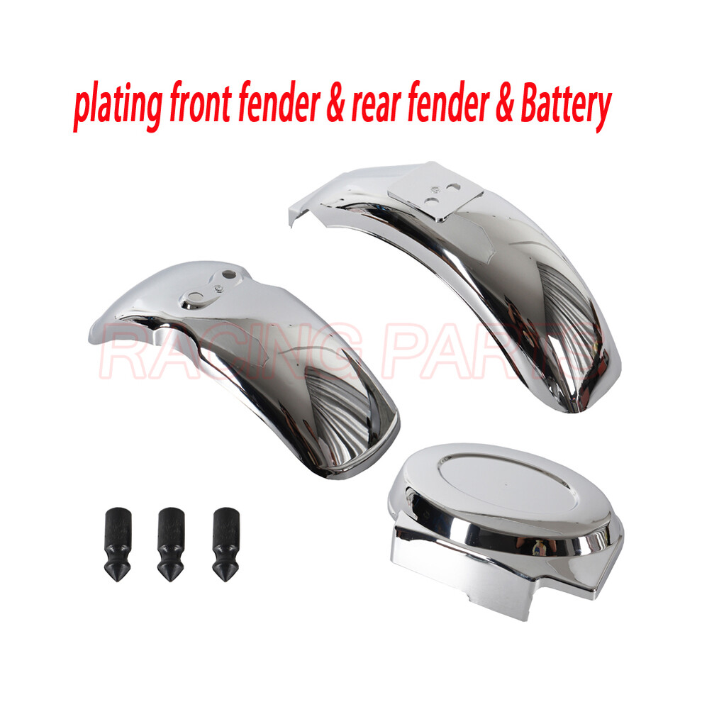 Chrome Side Mudguard And Front Rear Fender For Mini Trail Bike Monkey 8902774237014