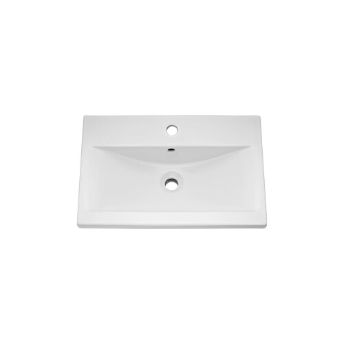 NES Home Nes Home 500mm Modern White Mid Edged Basin