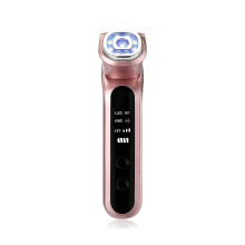 Instrumento de Beleza de Radiofrequência com Luz Colorida Led Dispositivo Multifuncional Inteligente de Levantamento de Rosto em V e