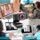 Webcam 1080P com Microfone Câmera Usb Hd com Visualização de 105 com Correção Automática de Luz Plug And Play para 3
