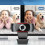 Webcam 1080P com Microfone Câmera Usb Hd com Visualização de 105 com Correção Automática de Luz Plug And Play para 7