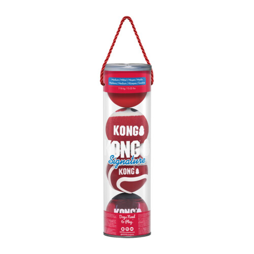 KONG KONG Signature Balls 4-pk Assorted Md