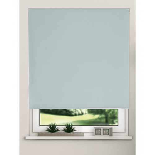 (150cm) Duck Egg Blue 100% Thermal Blackout Roller Blind For Windows