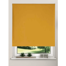 (100cm) Ochre 100% Thermal Blackout Roller Blind For Windows