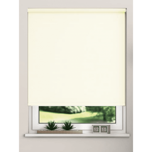 (95cm) Cream 100% Thermal Blackout Roller Blind For Windows