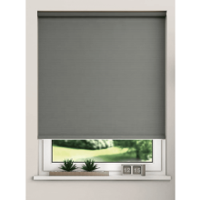 (115cm) Grey 100% Thermal Blackout Roller Blind For Windows