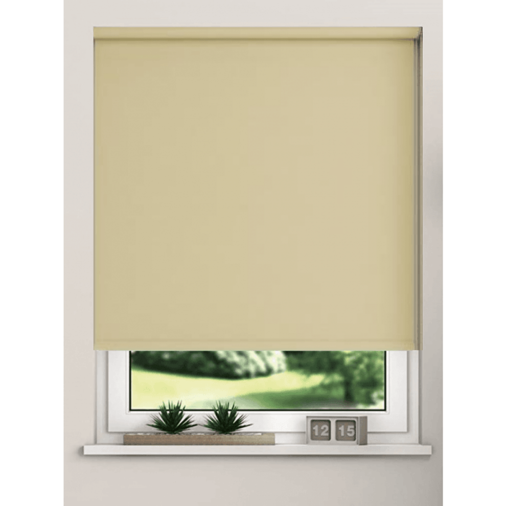 (50cm) Taupe 100% Thermal Blackout Roller Blind For Windows