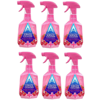 Astonish Antibacterial Surface Cleaner Pomegranate & Raspberry Spray 6 x 750ml