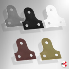 (White ) Mirror Plate Picture Hangers Various Colors (Pack of 2)