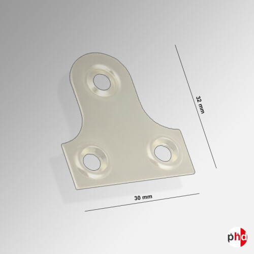 (Blanc) Cintres pour images en plaque miroir Différentes couleurs (Pack de 2) 2