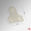 White Mirror Plates Hanging Kit (With White Screws) Pack of 4 2