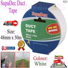 SupaDec Duct Gaffer Waterproof Repair Cloth Tape 48mm x 50m White
