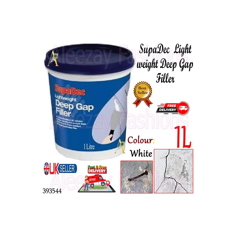 Supadec Multi-Purpose Interior Exterior Lightweight Filler 1 Litre 5017193035462