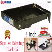 SupaDec DIY Decorating 4"/100mm Plastic Paint Tray x5