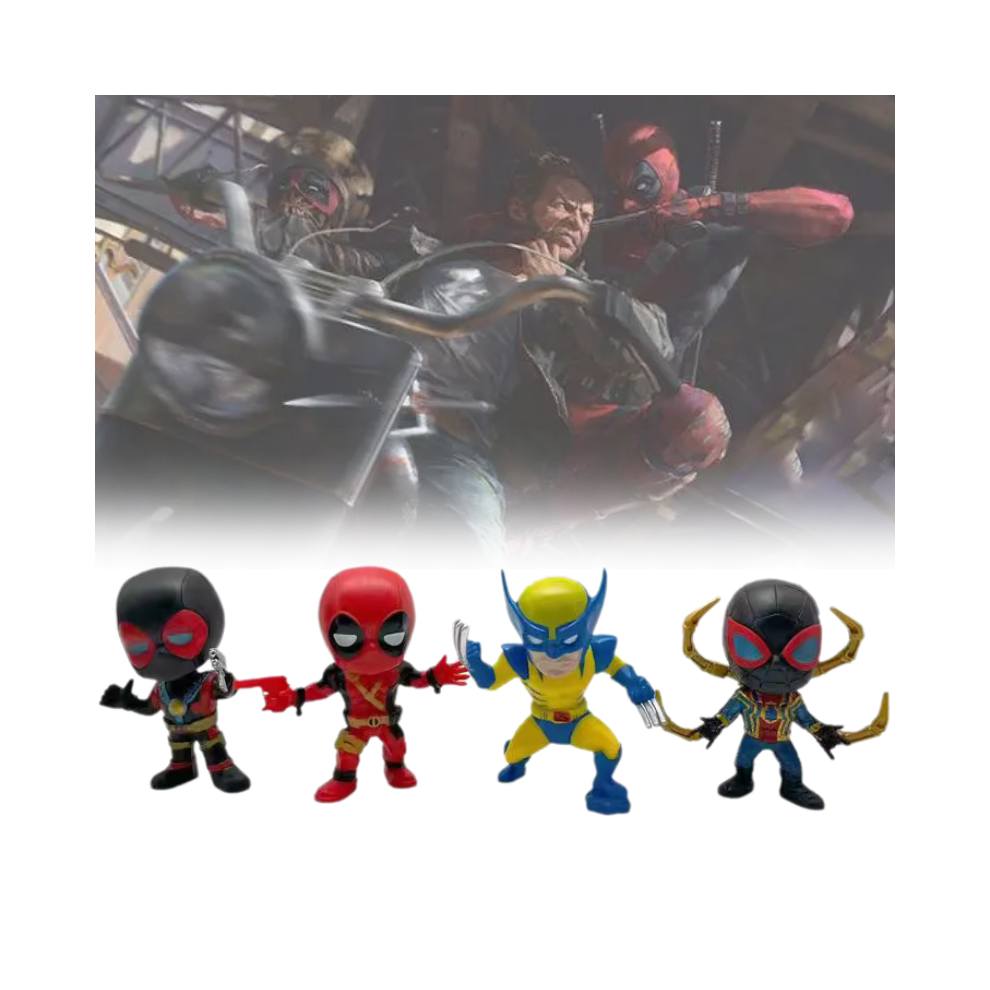 Deadpool Wolverine Pvc Model Toy Doll Cartoon Figure Ornament Decoration Gift