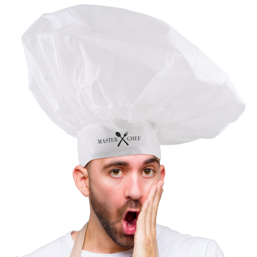 (White) Jumbo "Masterchef" Chefs Hat